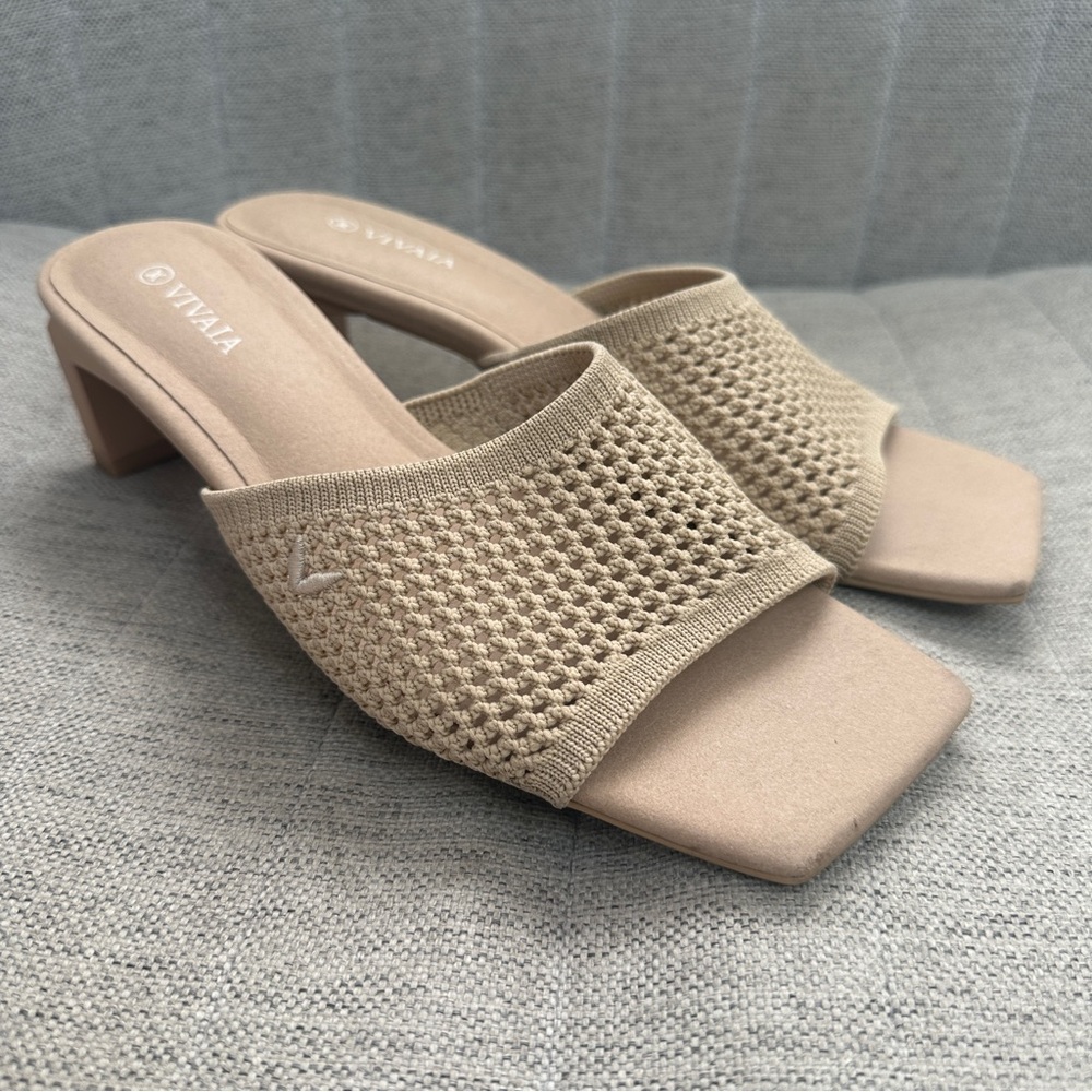 Vivaia Square-Toe Block Heel Slide (Juliet) - size 38 - Picture 6 of 11